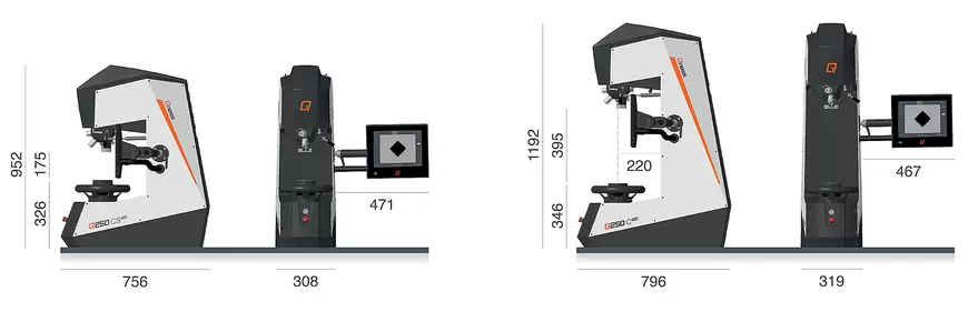 Durómetro marca QATM modelo QNESS / 250 / 750 / 3000 C EVO: Máximo rendimiento con el mínimo esfuerzo.